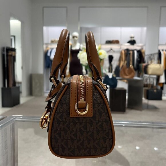 *Original Packing* Bedford Legacy Extra-Small Brown/Acorn Duffel Crossbody - Picture 16 of 17